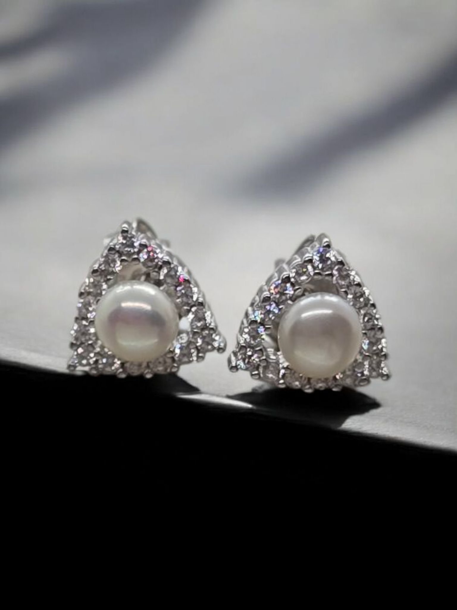 İncili Silver Küpe
