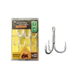 Sea Horse Diamond Scaled Sharp Hook Oty:7 No:4