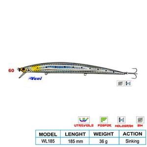 Wily SUPER STAR CL:60 185mm 36gr (Sinking)