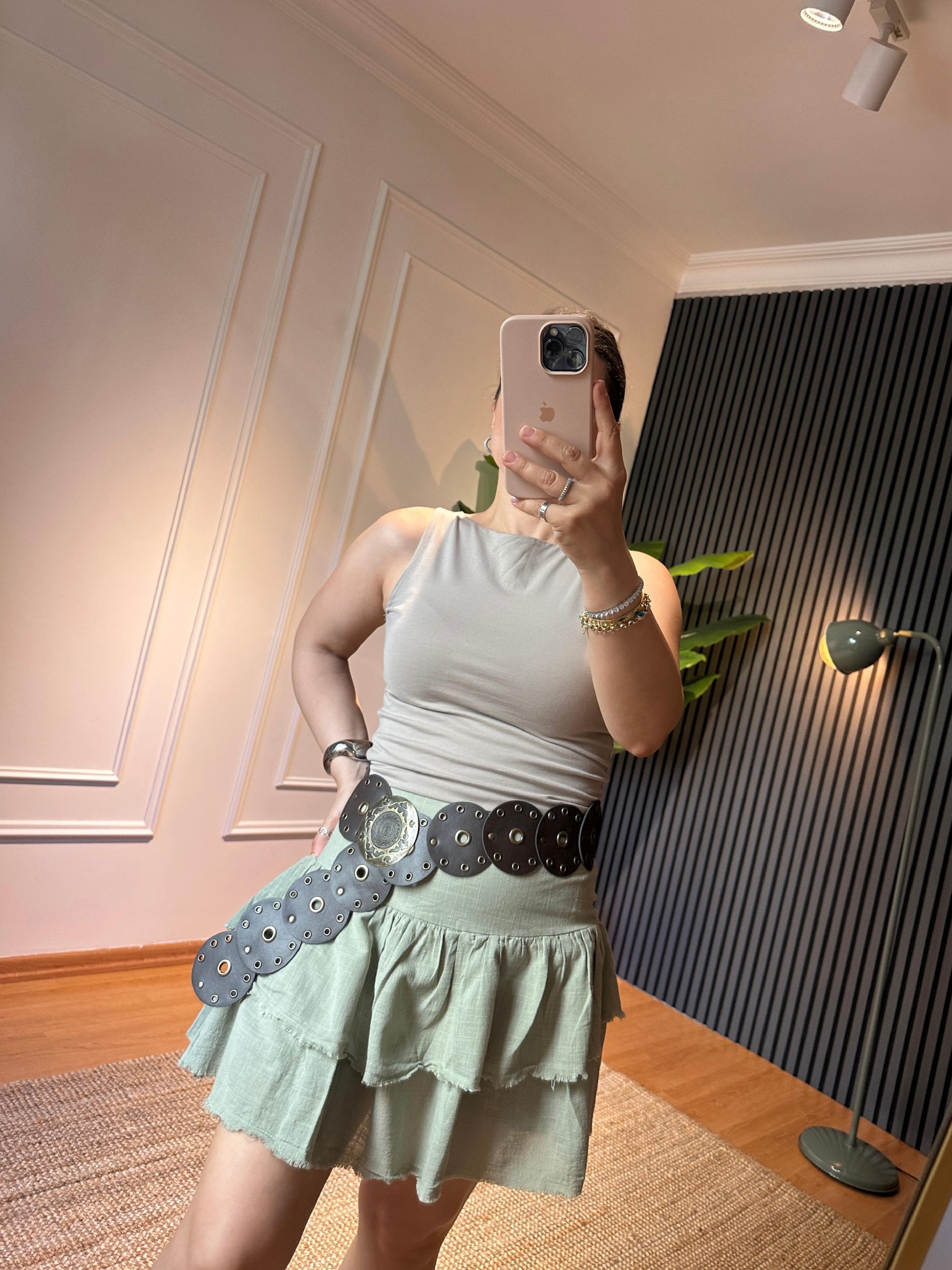 BLUZ KOLSUZ VİZON