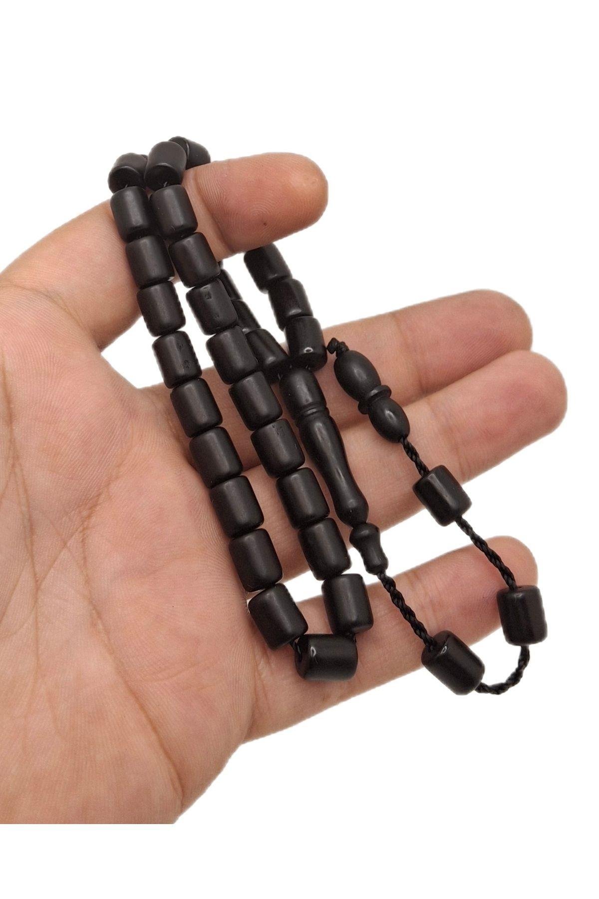 Kapsül Kesim Siyah Alman Fiber Tesbih
