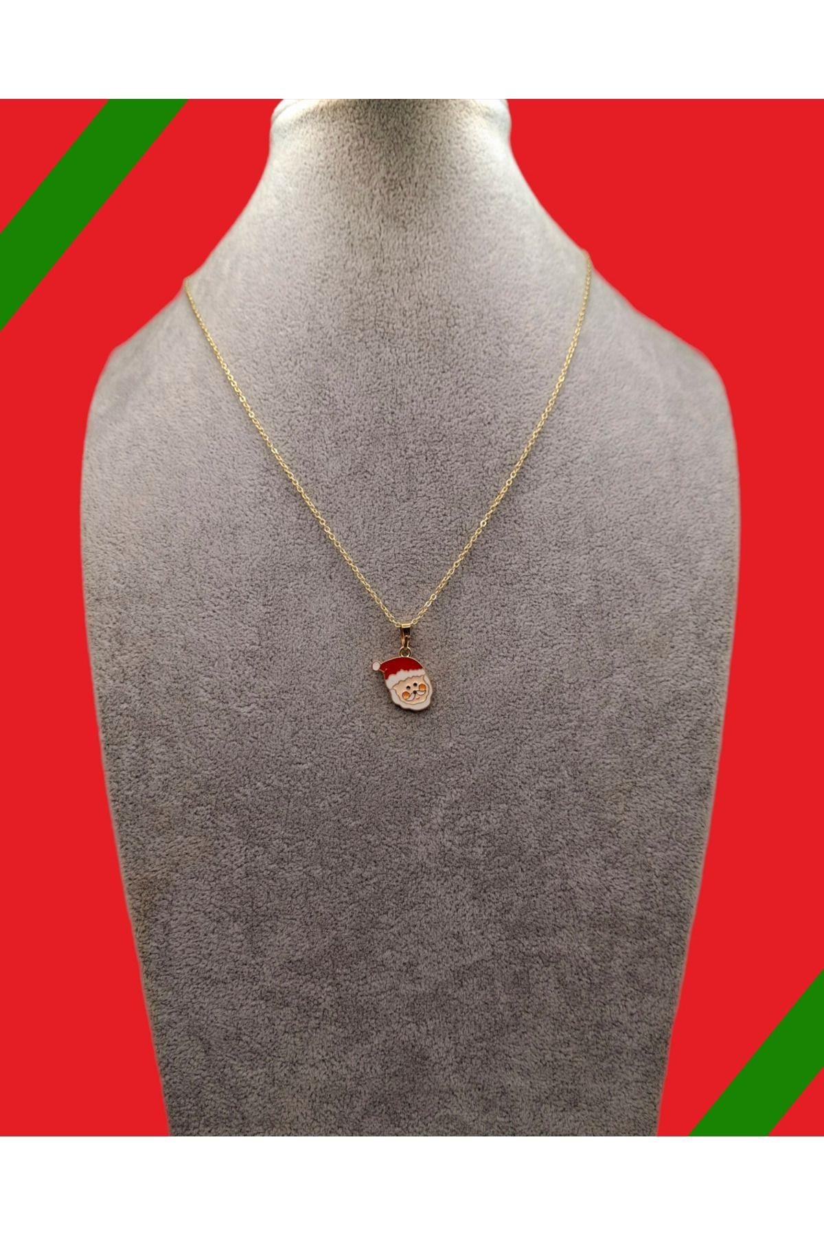 Yılbaşı Temalı Noel Babalı Kolye