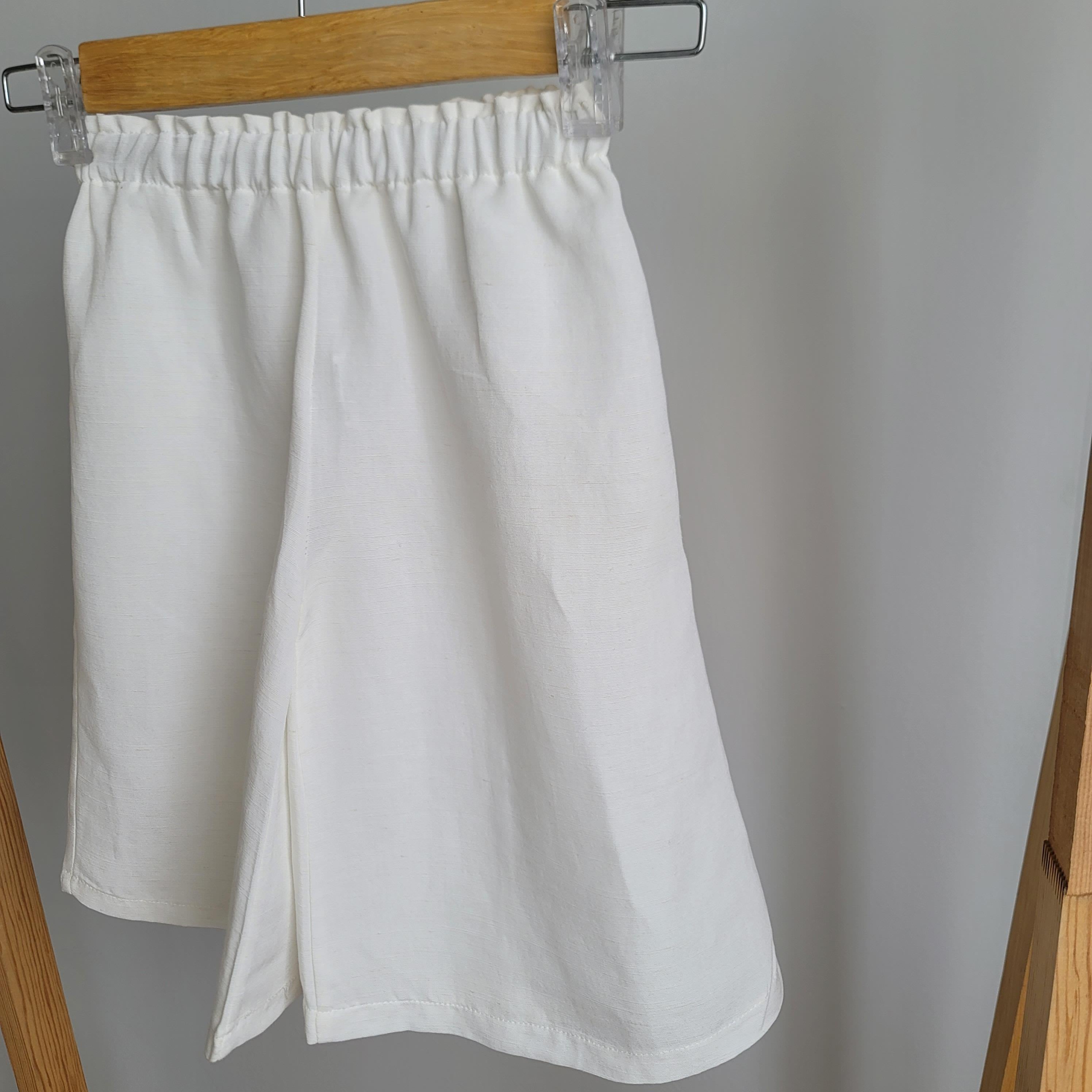 BEYAZ KAPRİ BOL PAÇA PANTOLON 