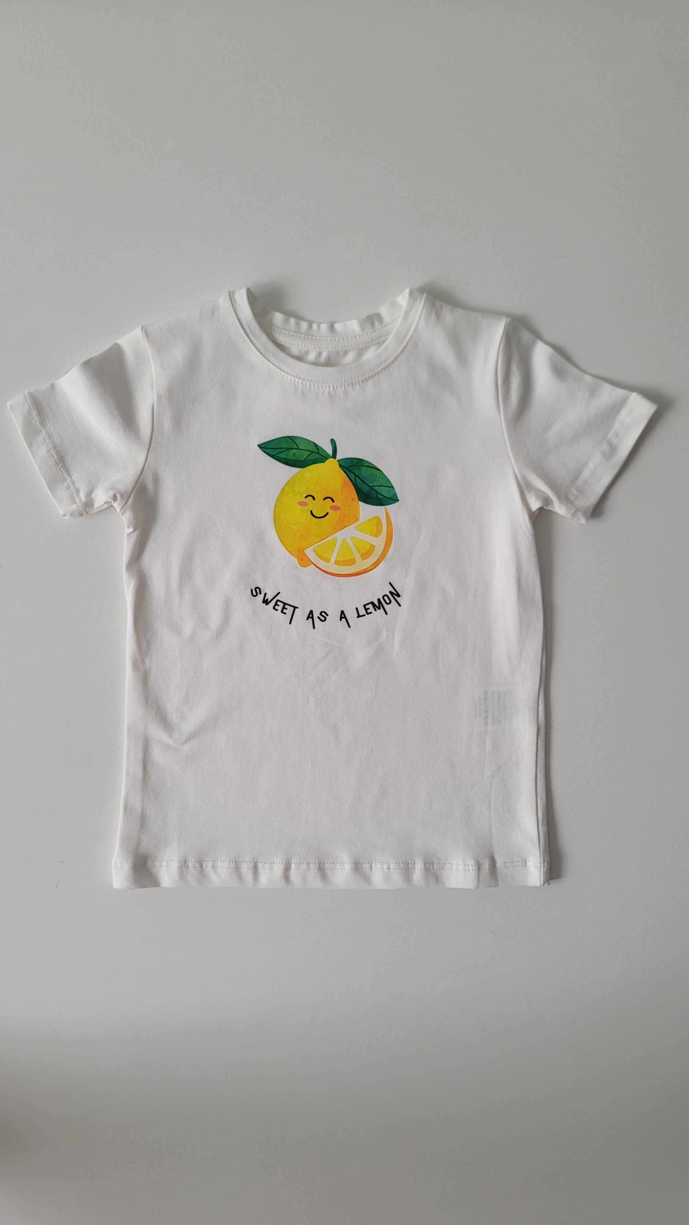 LEMON BASKILI BEYAZ TİŞÖRT