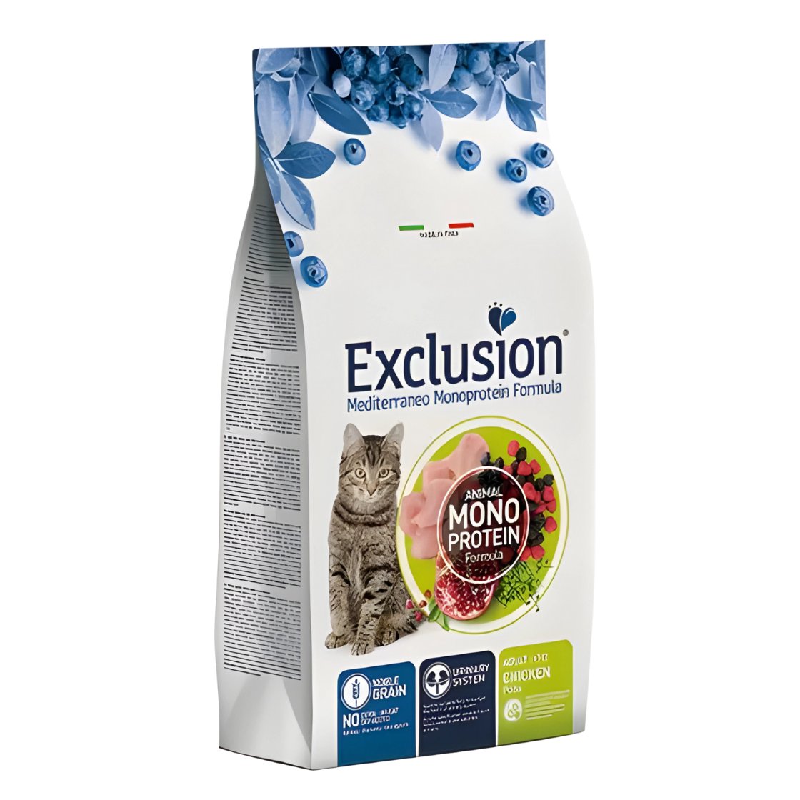 Exclusion Monoprotein Tavuklu ve Narlı Düşük Tahıllı Yetişkin Kedi Maması 1,5kg