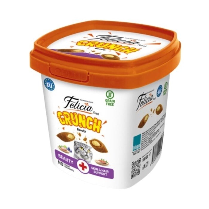Felicia Felicia Kedi Crunch Ödül Maması Beauty Deri Ve Tüy Sağlığı 100 Gr