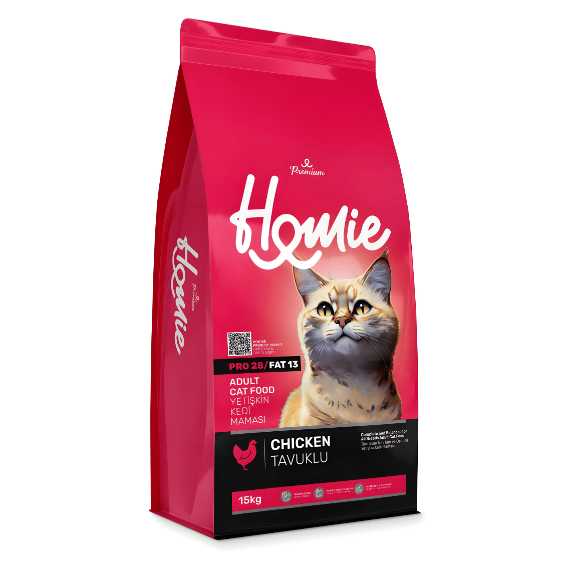 Homie Pro 28 Tavuklu Yetişkin Kedi Maması 15 Kg