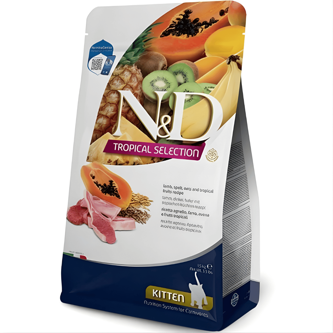 N&D Tropical Selection - Kuzulu ve Tropikal Meyveli Yavru Kedi Maması 1,5KG