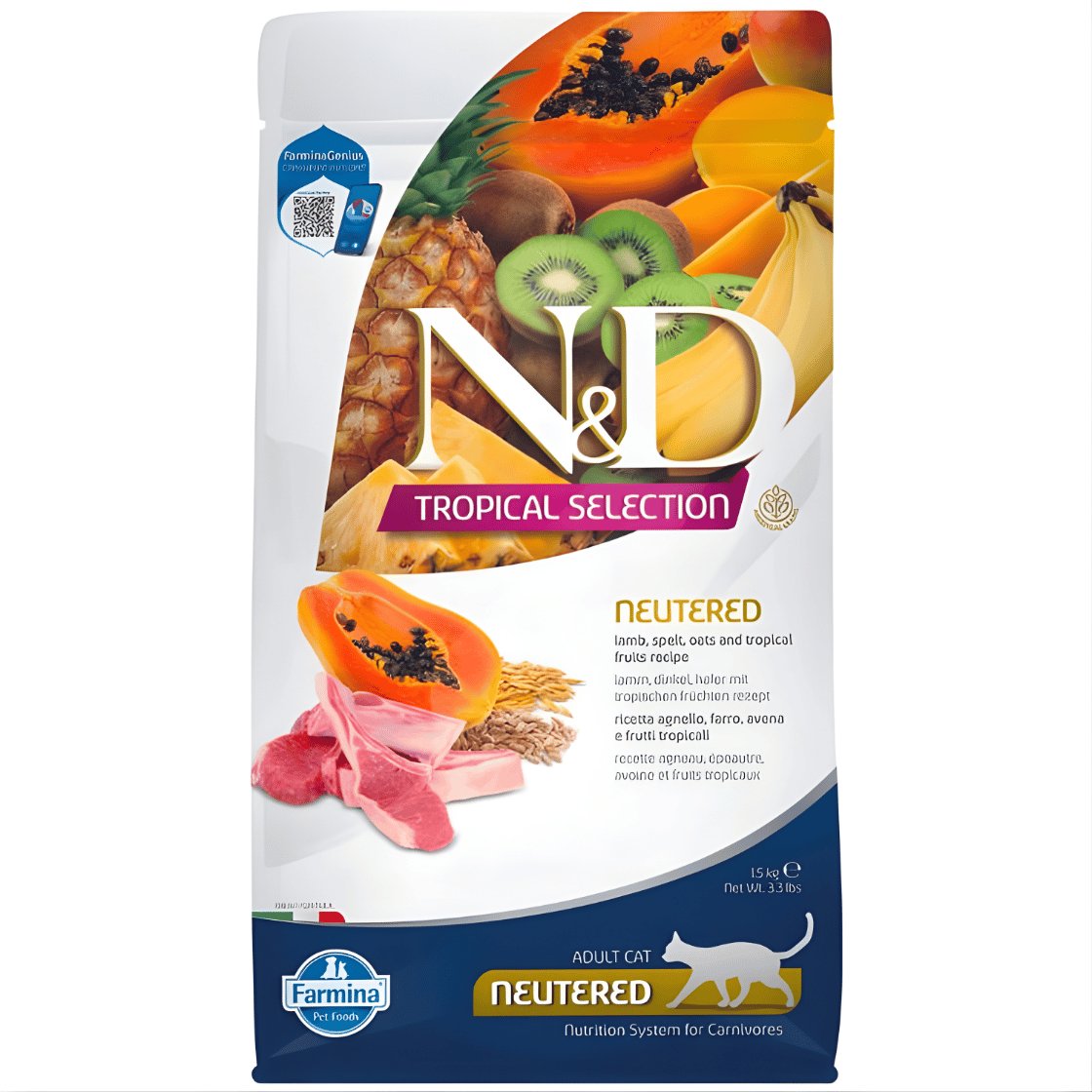 N&D Tropical Selection - Kuzulu ve Tropikal Meyveli Kısırlaştırılmış Kedi Maması 1,5KG