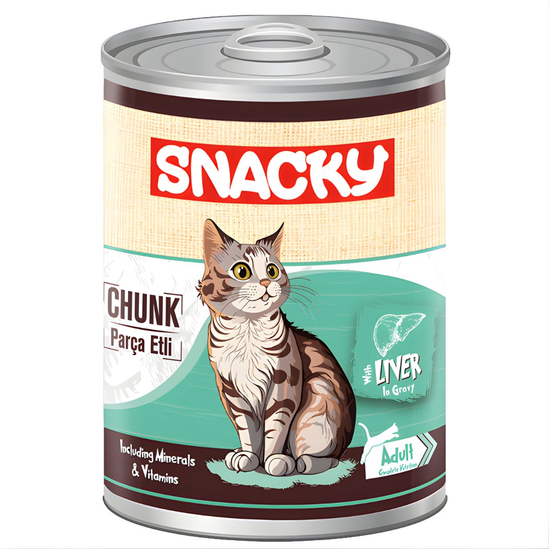 Snacky Chunk Ciğerli Yetişkin Kedi Konservesi 400 gr