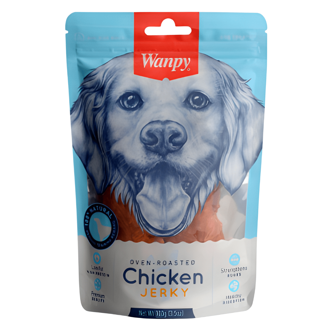 Wanpy Kavrulmuş Tavuk Parçaları Köpek Ödülü 100gr