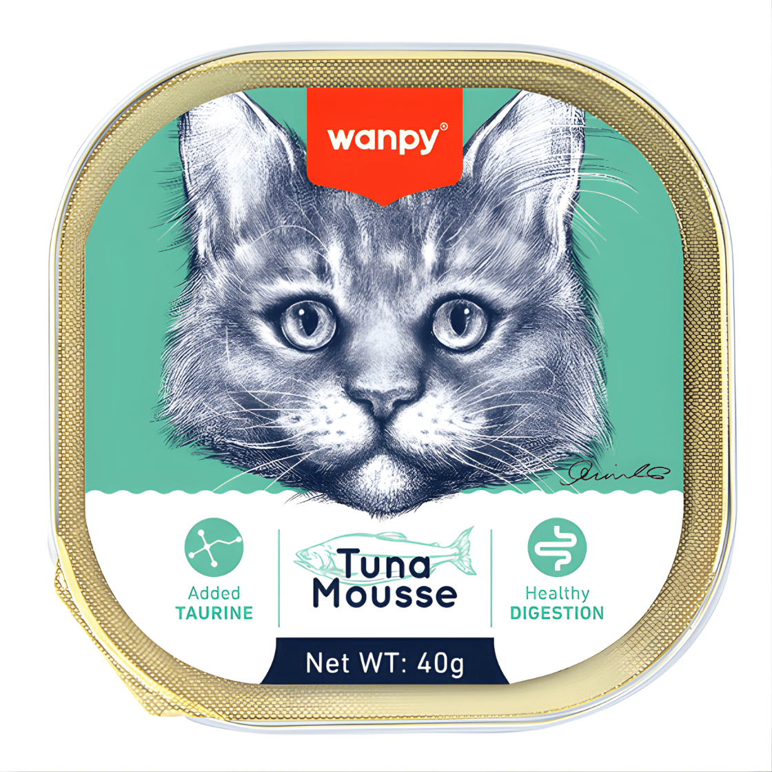 Wanpy Kedi Ton Balıklı Alutray Yaş Mama 40g