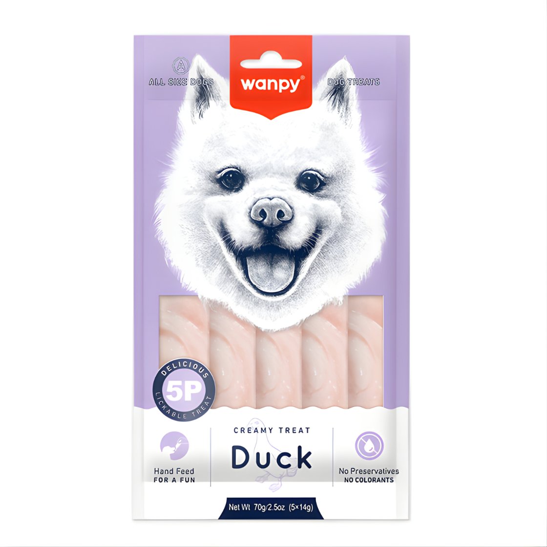 Wanpy Ördekli Sıvı Ödül Maması 5x14 gr.