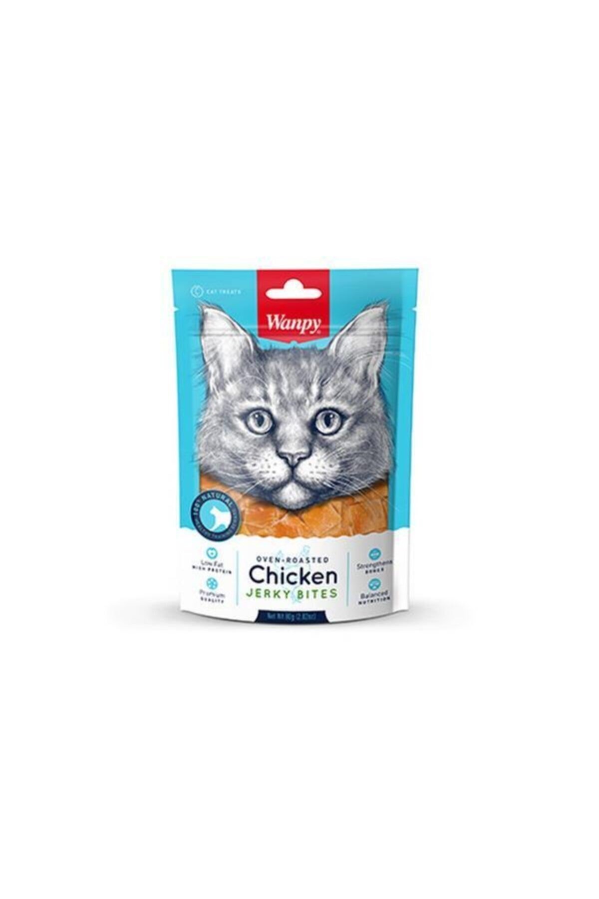 Wanpy Oven Roasted Tavuklu Yumuşak Taneli Kedi Ödülü 80gr
