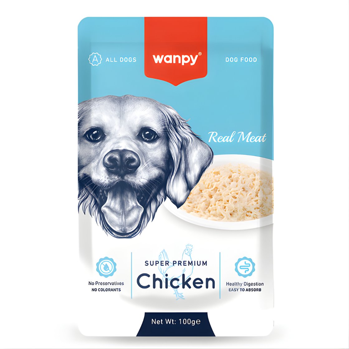 Wanpy Pouch Tavuklu Yaş Köpek Maması 100 gr
