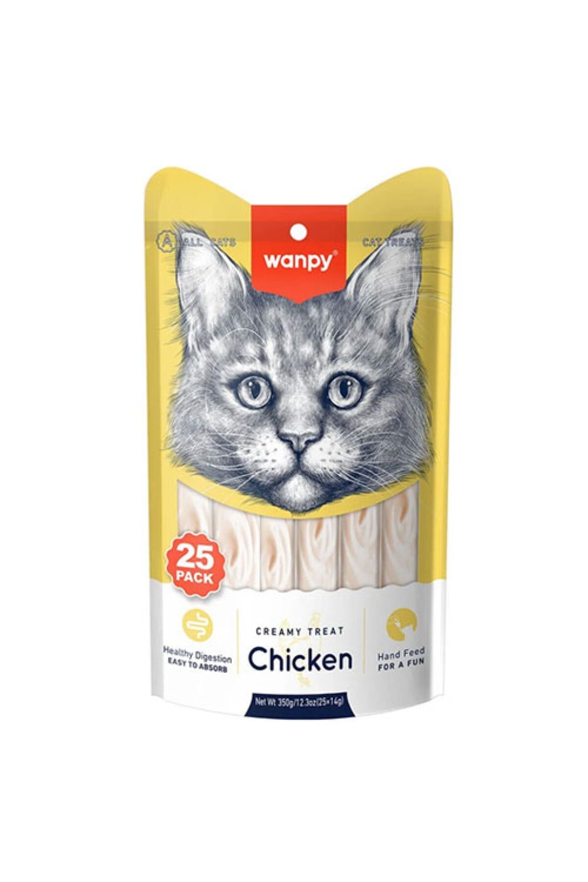 Wanpy Tavuk Krema Kedi Ödülü 25x14 G