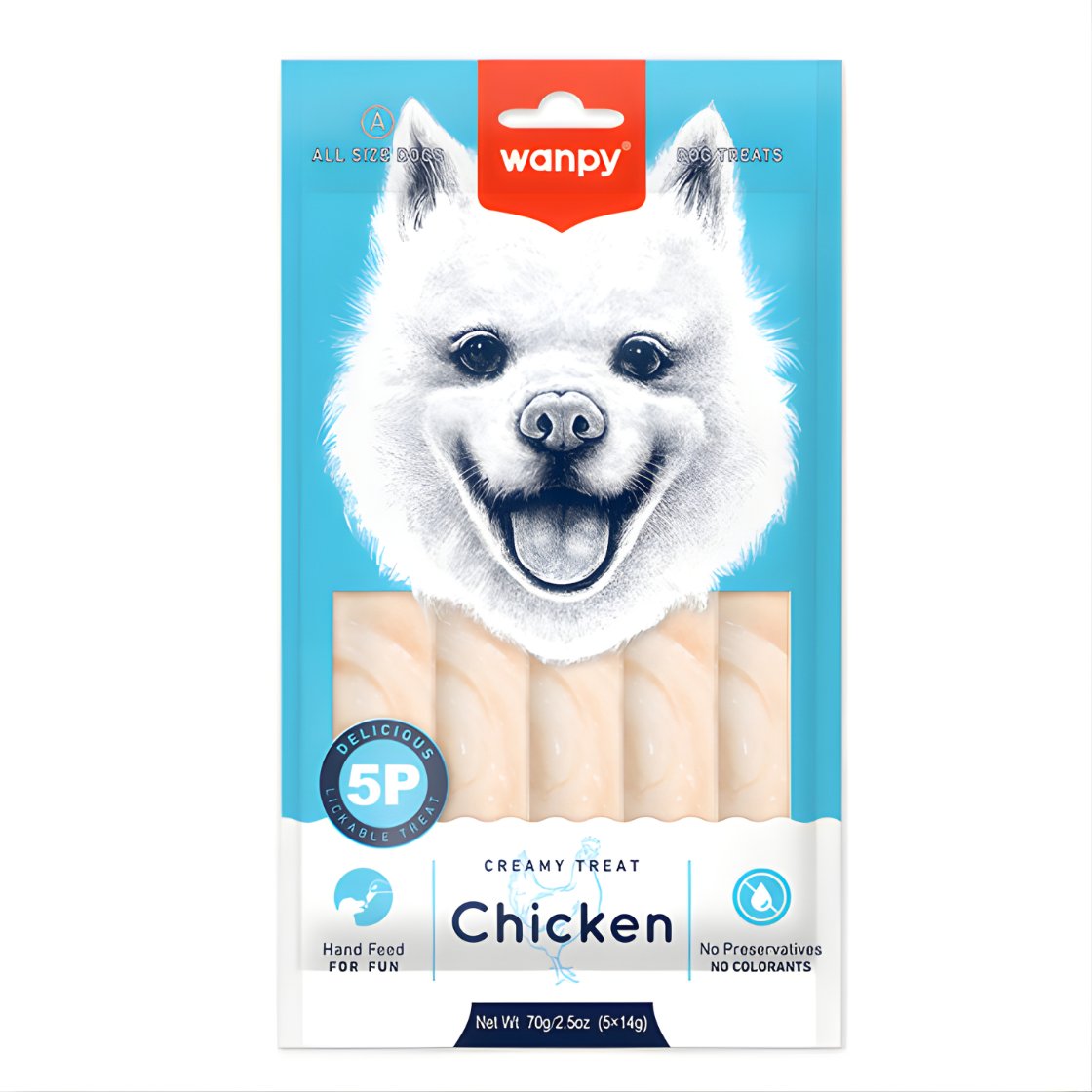 Wanpy Tavuklu Sıvı Ödül Maması 5x14 gr