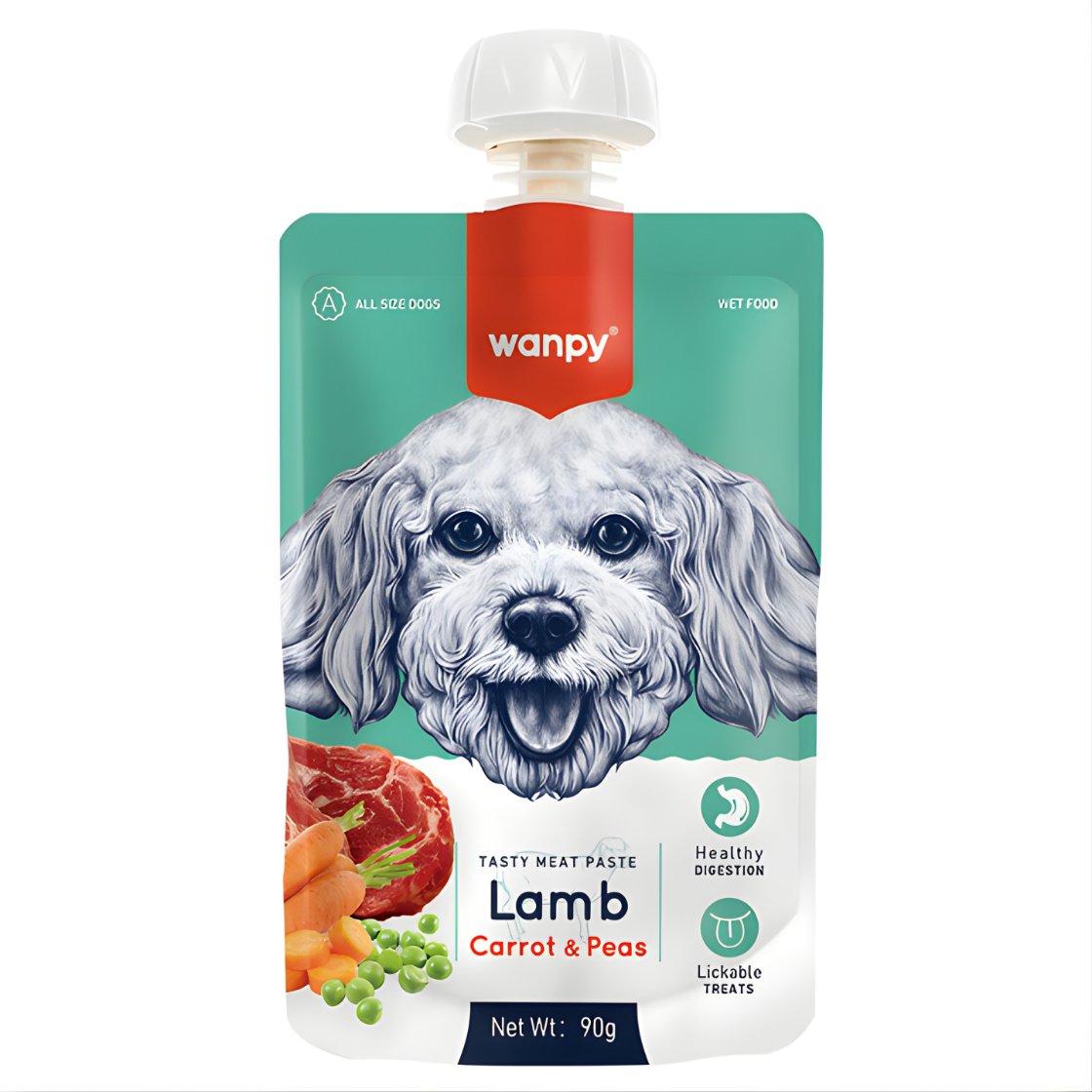 Wanpy Taze Kuzulu & Havuçlu Köpek Et Ezmesi 90 gr.
