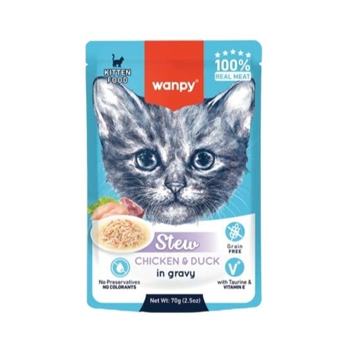Wanpy Wanpy Tavuk & Ördek Yaş Kedi Maması 70 Gr