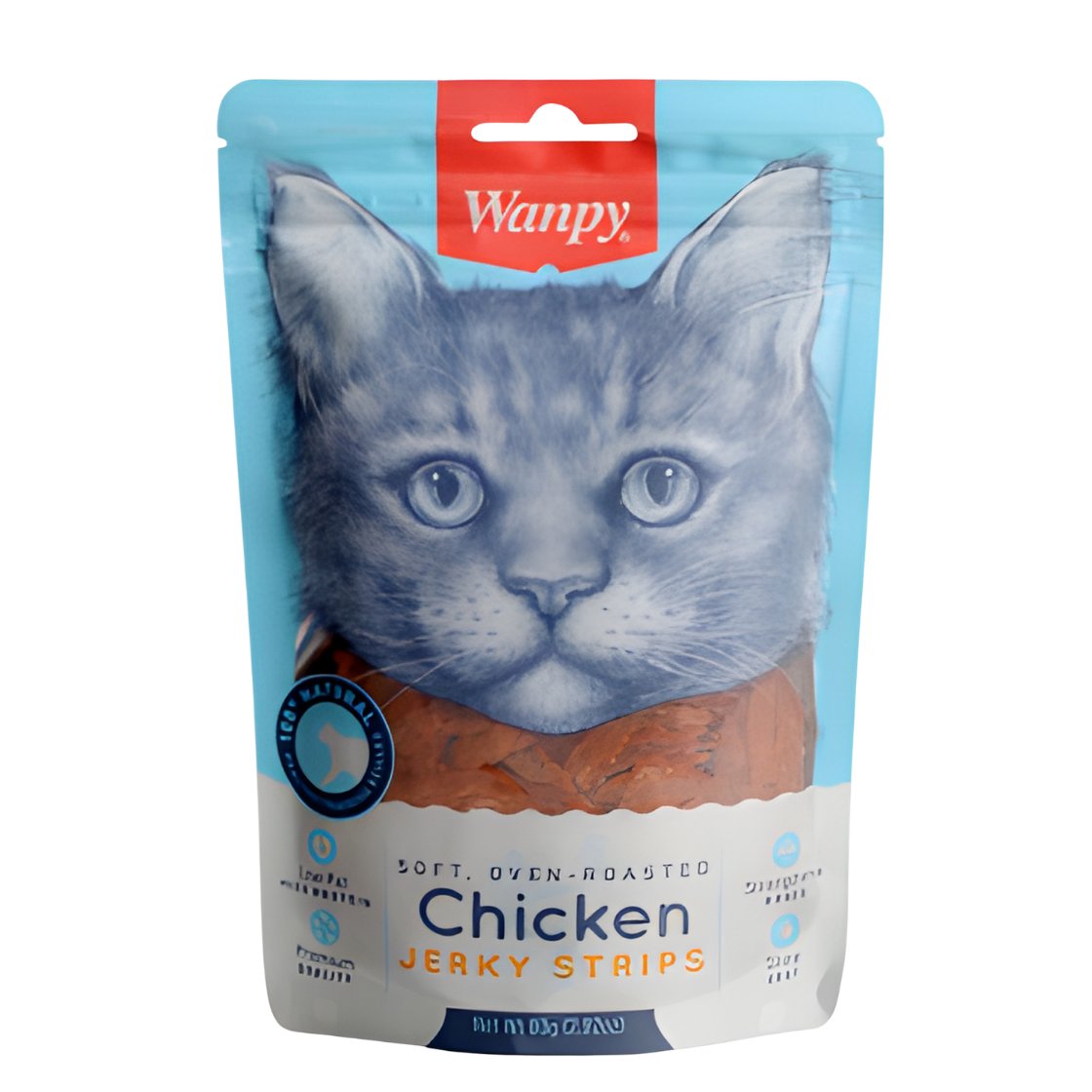 Wanpy Yumuşak Tavuk Şeritleri Kedi Ödülü 80gr