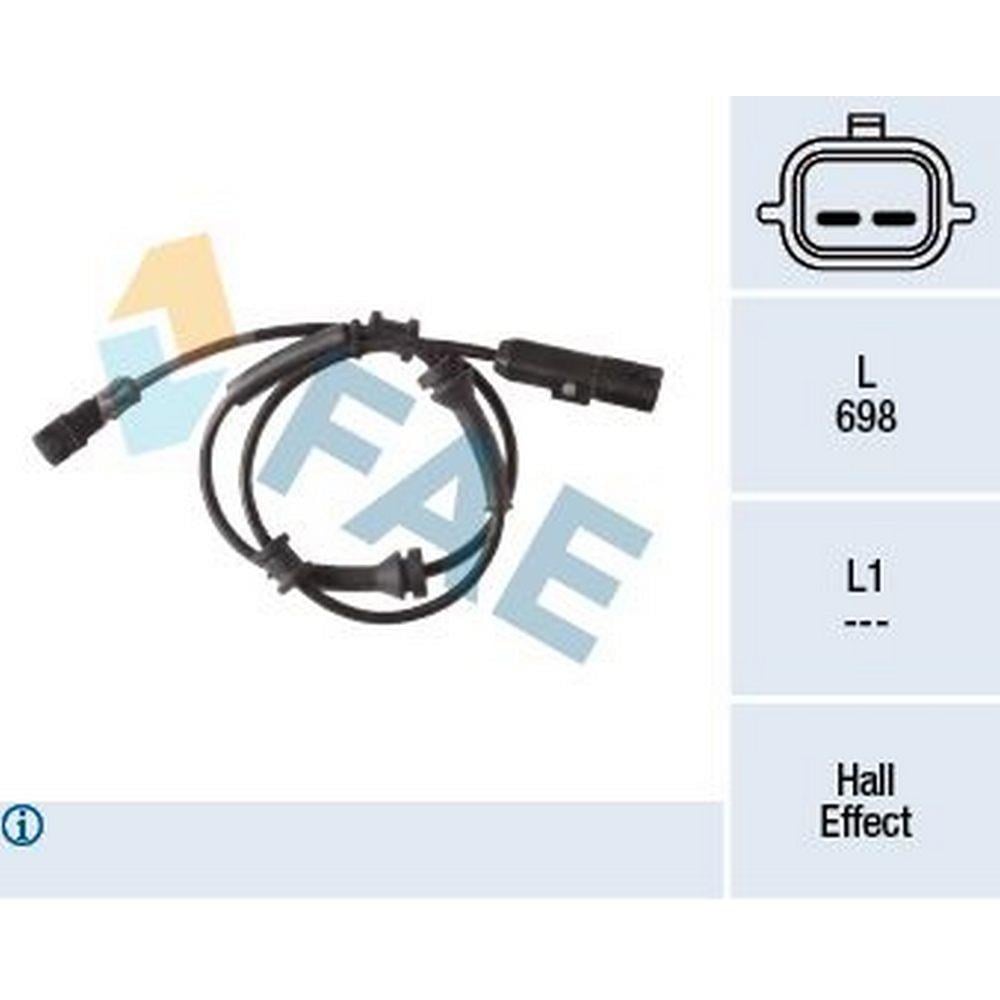 ABS SENSOR KABLO ARKA SAG - SOL RENAULT LAGUNA III