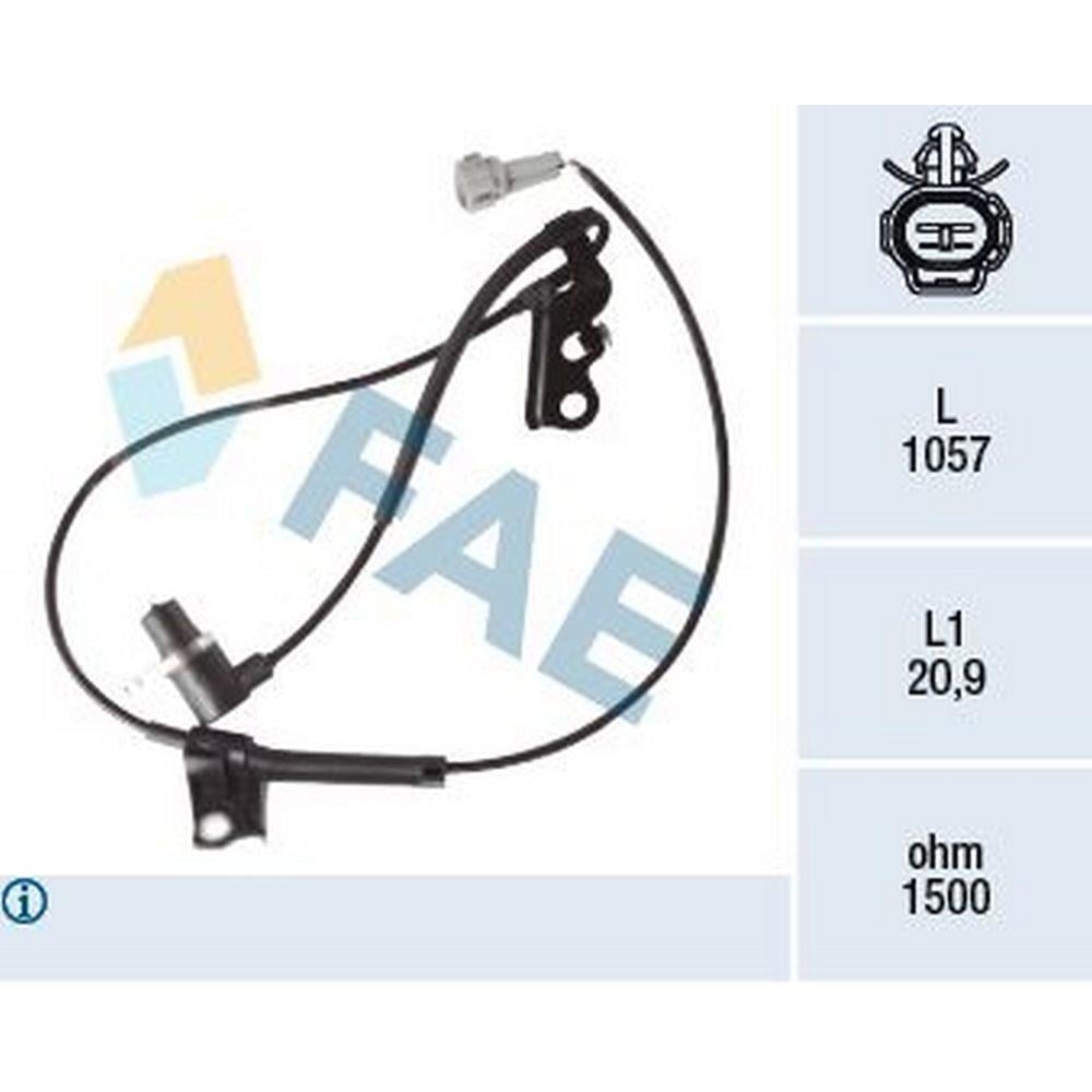 ABS SENSORU ON SAG AVENSIS 03>08 COROLLA 02>07