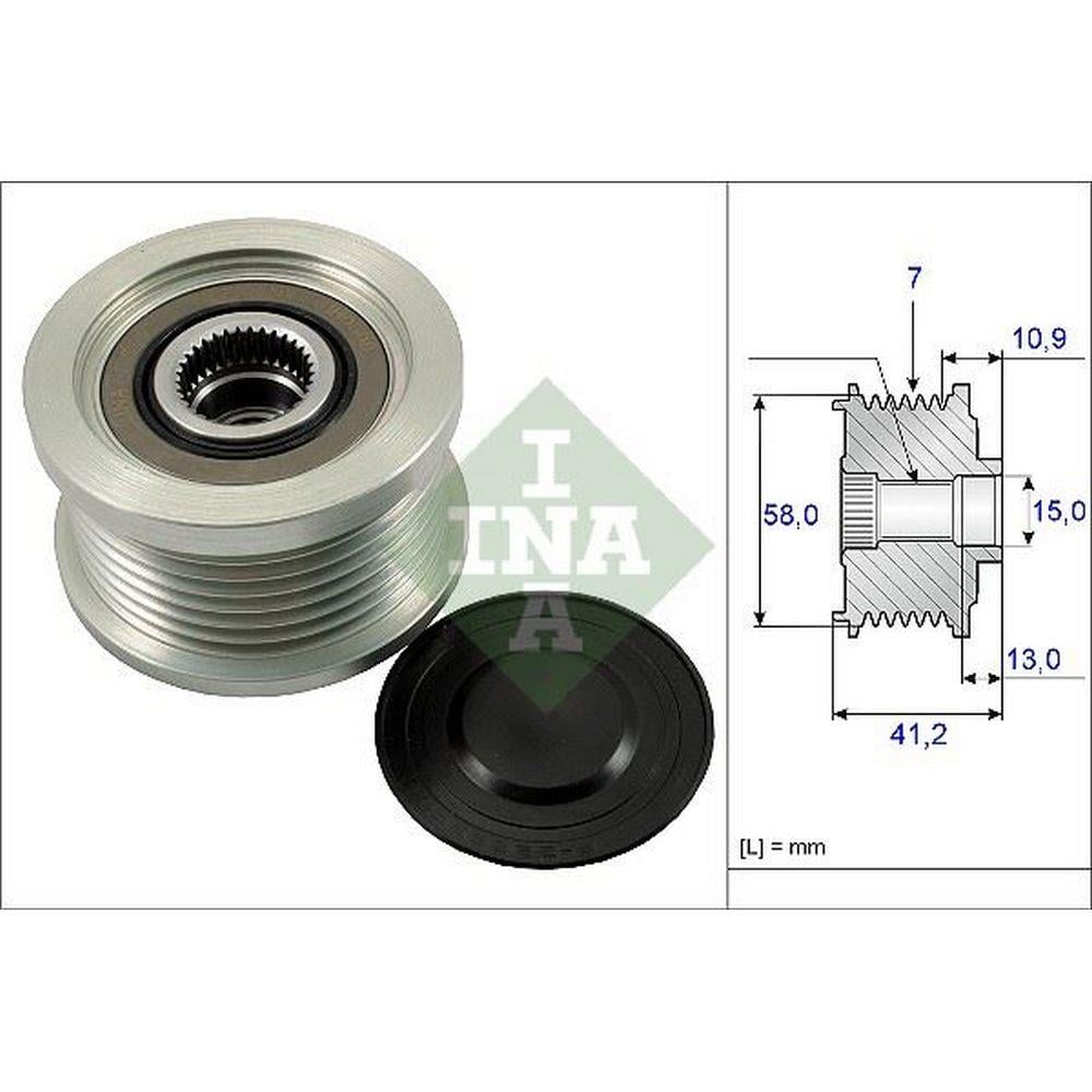 ALTERNATOR KASNAGI DENSO TIP 7 KANAL HILUX 2.5 3.0 2005> HILUX 2.4 2015> (2KDFTV)