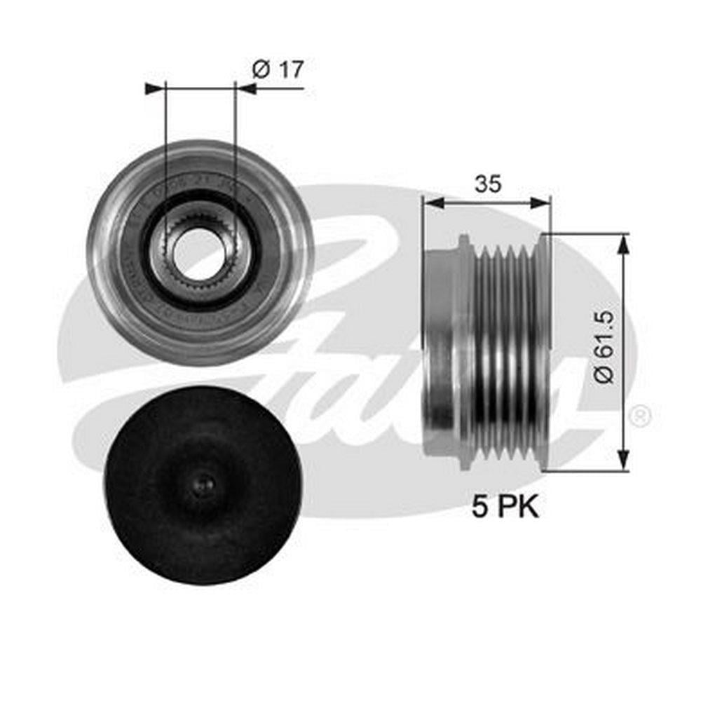 ALTERNATOR KASNAGI (RULMANLI) PASSAT (96 05) A4 (01 04) A6 (97 05) SUPERB 1,6 1,8 19TDI