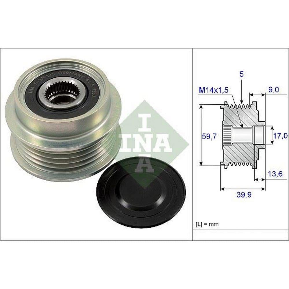 ALTERNATOR RULMANI YARIS 1,4 D4D 2001-2005 P1 KASA