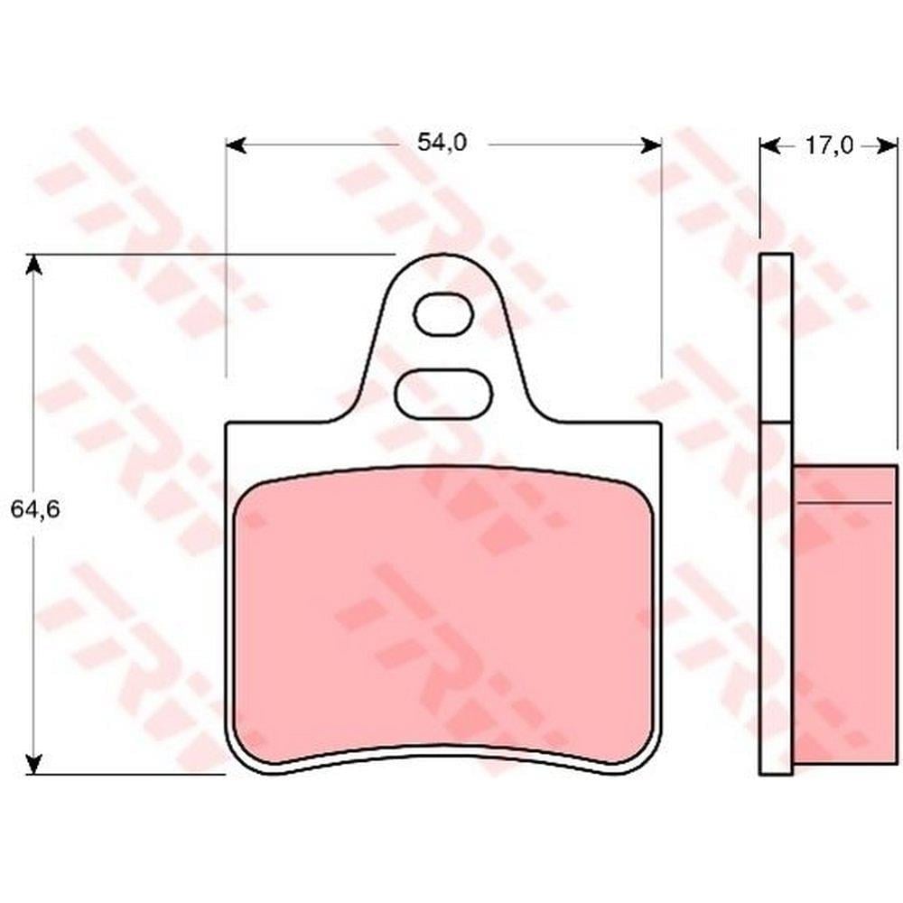 ARKA BALATA CITROEN BX 1,1 1,4 (CAP:64,6X54X17)82>95