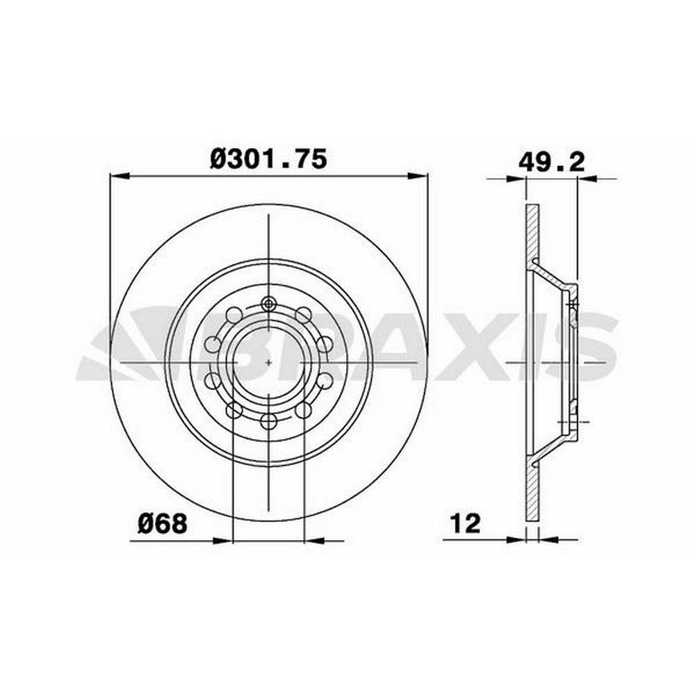 ARKA FREN AYNASI A6 2,0 / 2,4 / 2,7 / 3,0 / 3,0 QUATTRO 05>
