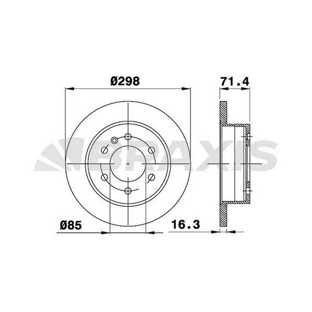 ARKA FREN AYNASI CRAFTER 3T 5T 2,5TDI 04 / 06> SPRINTER 06 / 06>