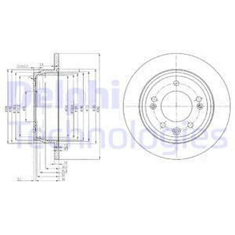 ARKA FREN AYNASI DISKI HYUNDAI I30 07 12 IX35 10> CEED 06> SPORTAGE 10> 262 MM