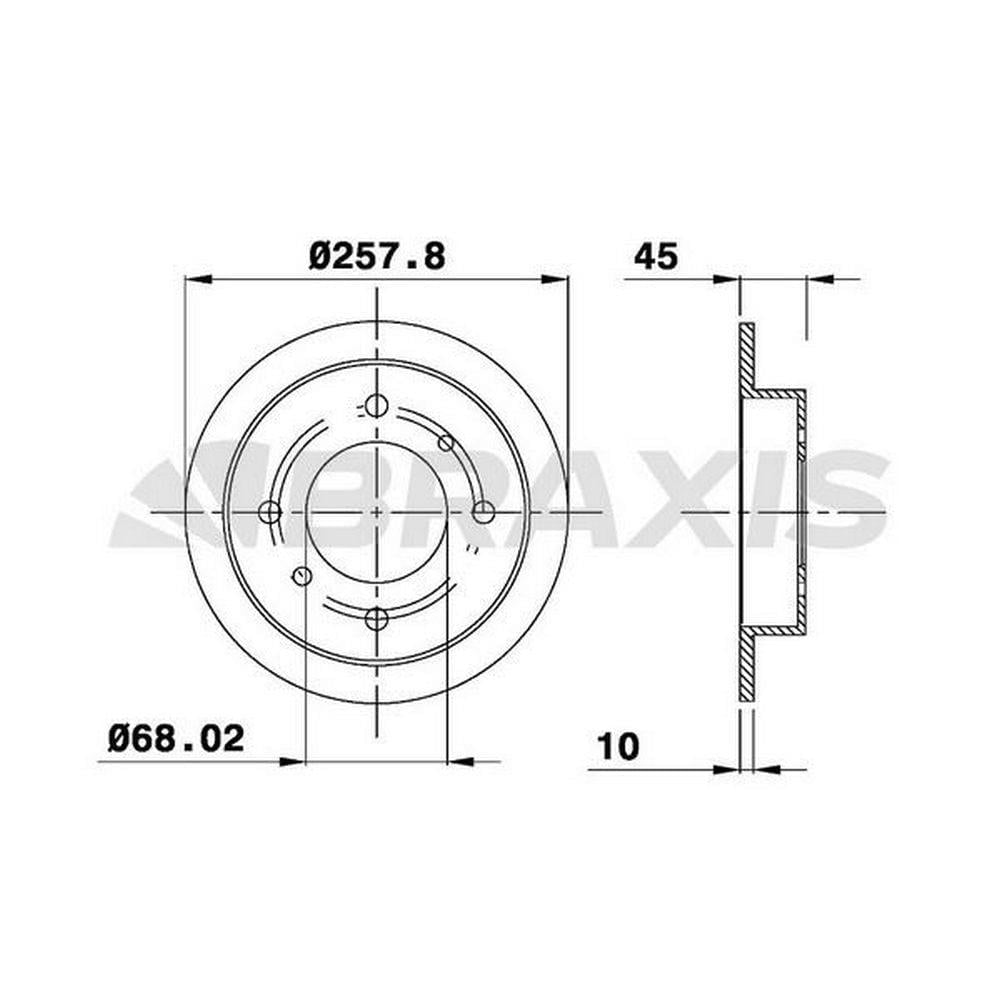 ARKA FREN AYNASI DUZ PRIMERA P10 P11 96>02 1,6 2,0 ALMERA II 1,5 00>06 258×4