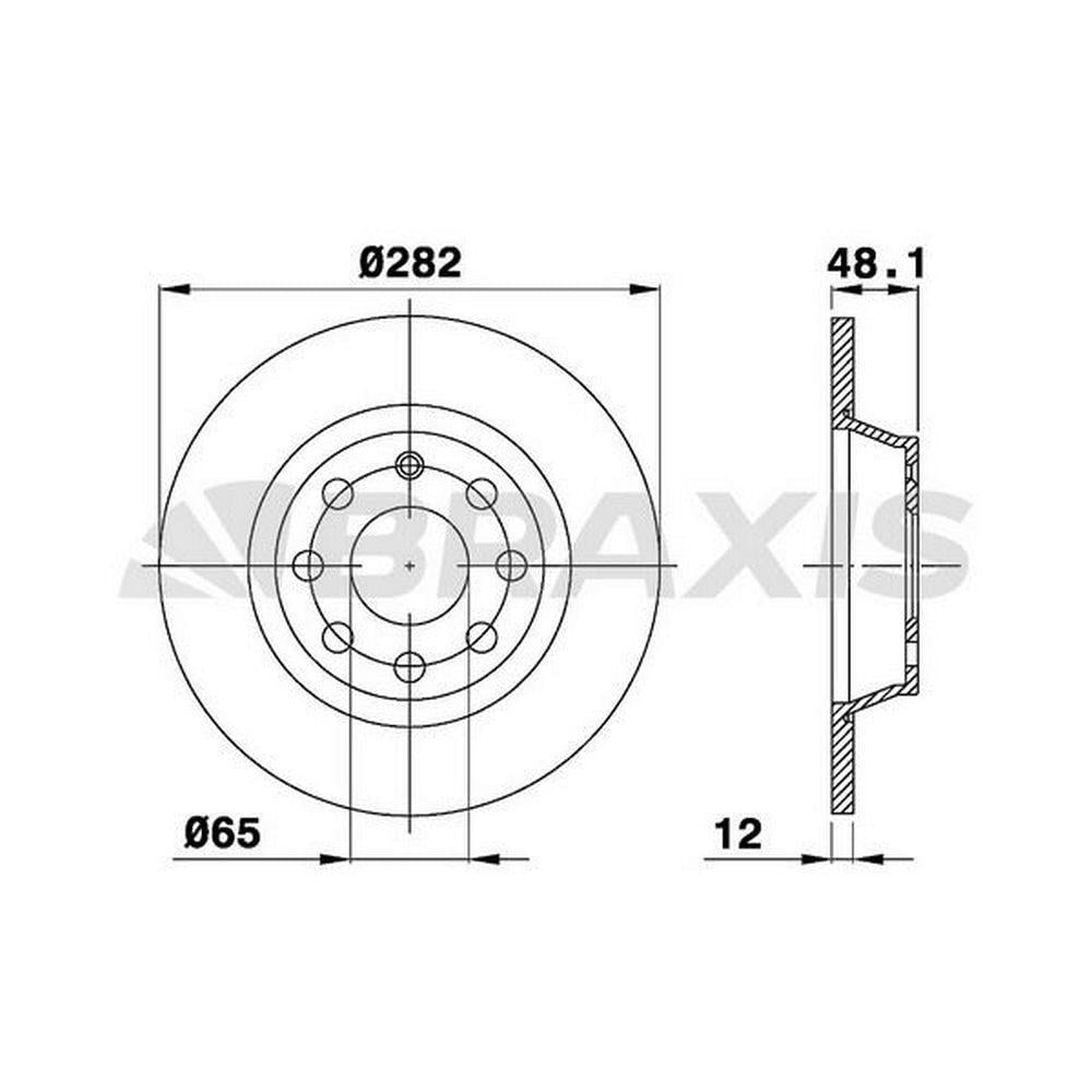 ARKA FREN AYNASI GOLF V JETTA PASSAT 1,4TSI / 1,6 / 2,0 16V 01 / 04