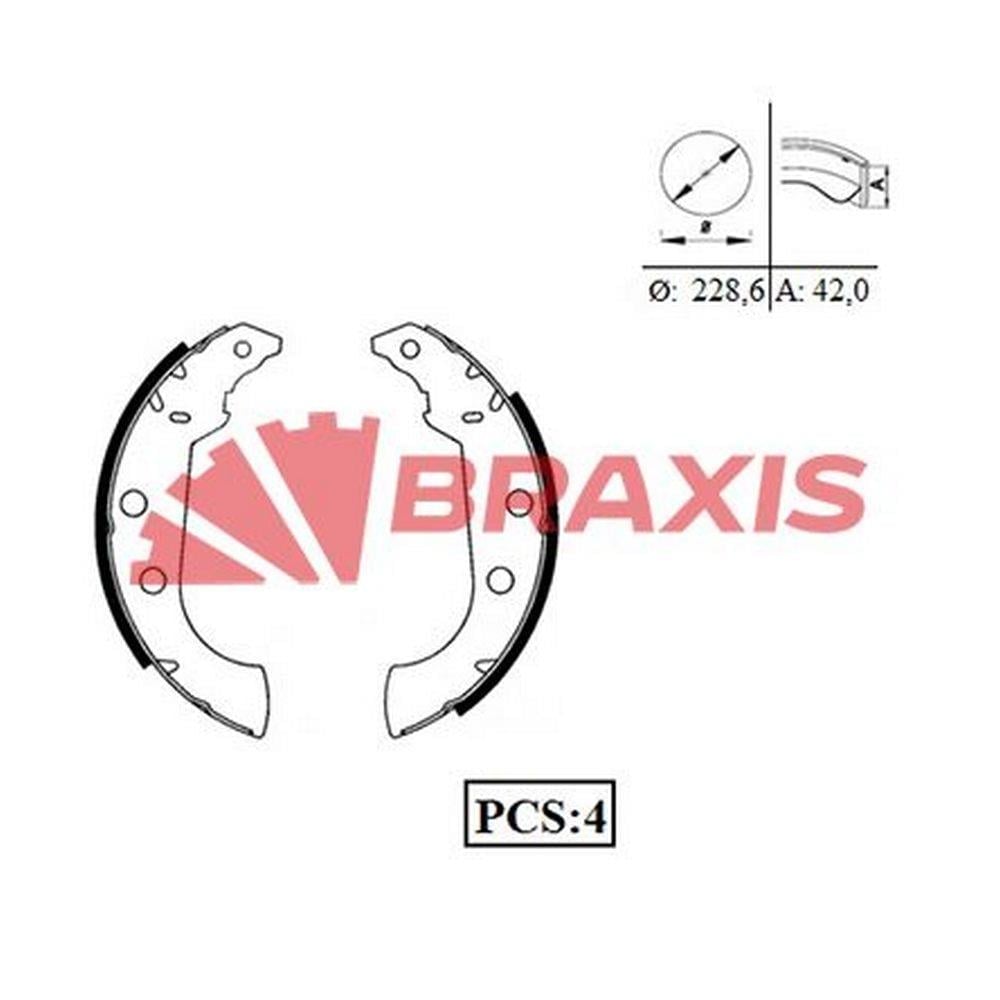 ARKA FREN BALATASI PABUC P306 XSARA XSARA II ZX P306 YM 1.9 1.9TD 1.8 8V ABSSIZ