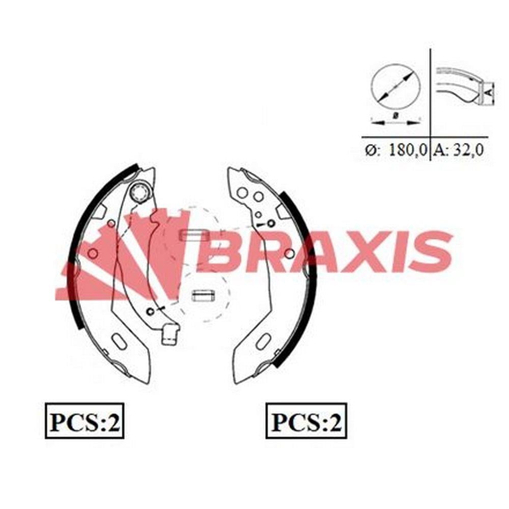 ARKA FREN BALATASI PABUC XSARA P306 XUD9 DW8 (1.9 8V) 97 00