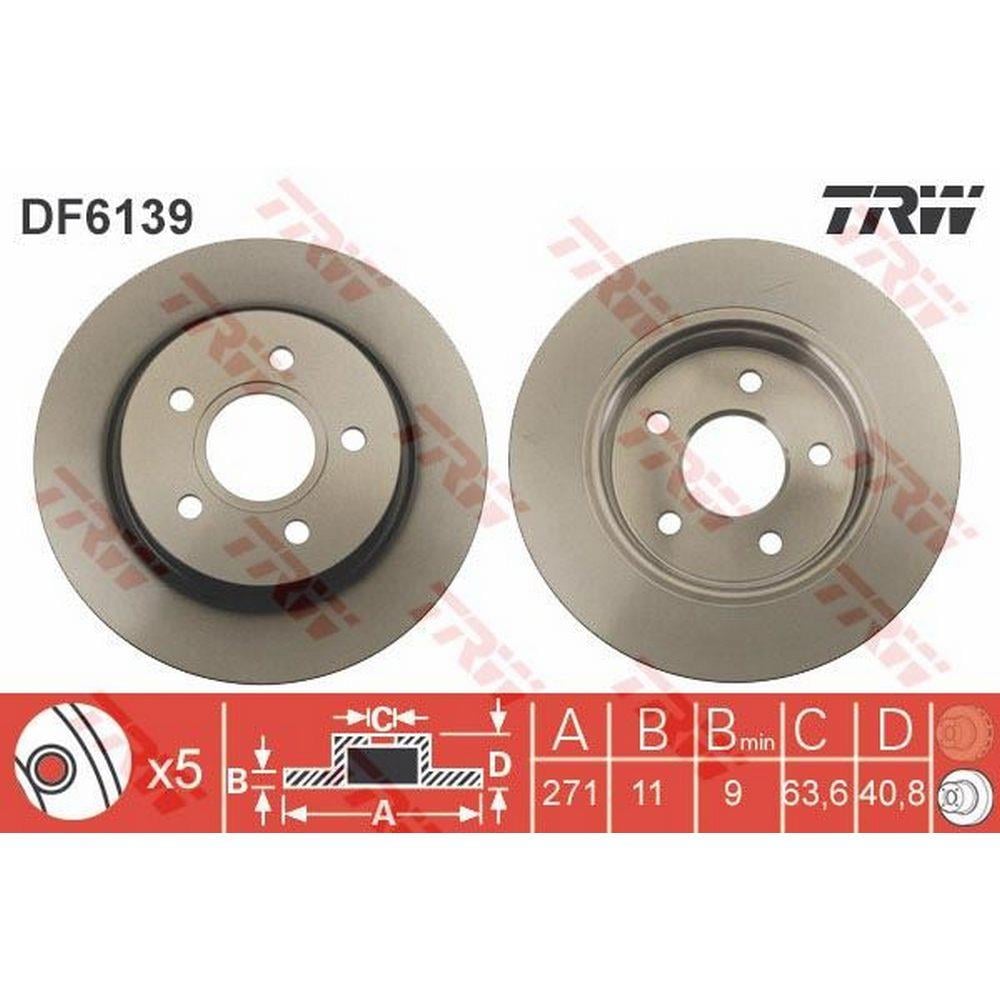 ARKA FREN DISK AYNASI FOCUS 11> ( 271mm )