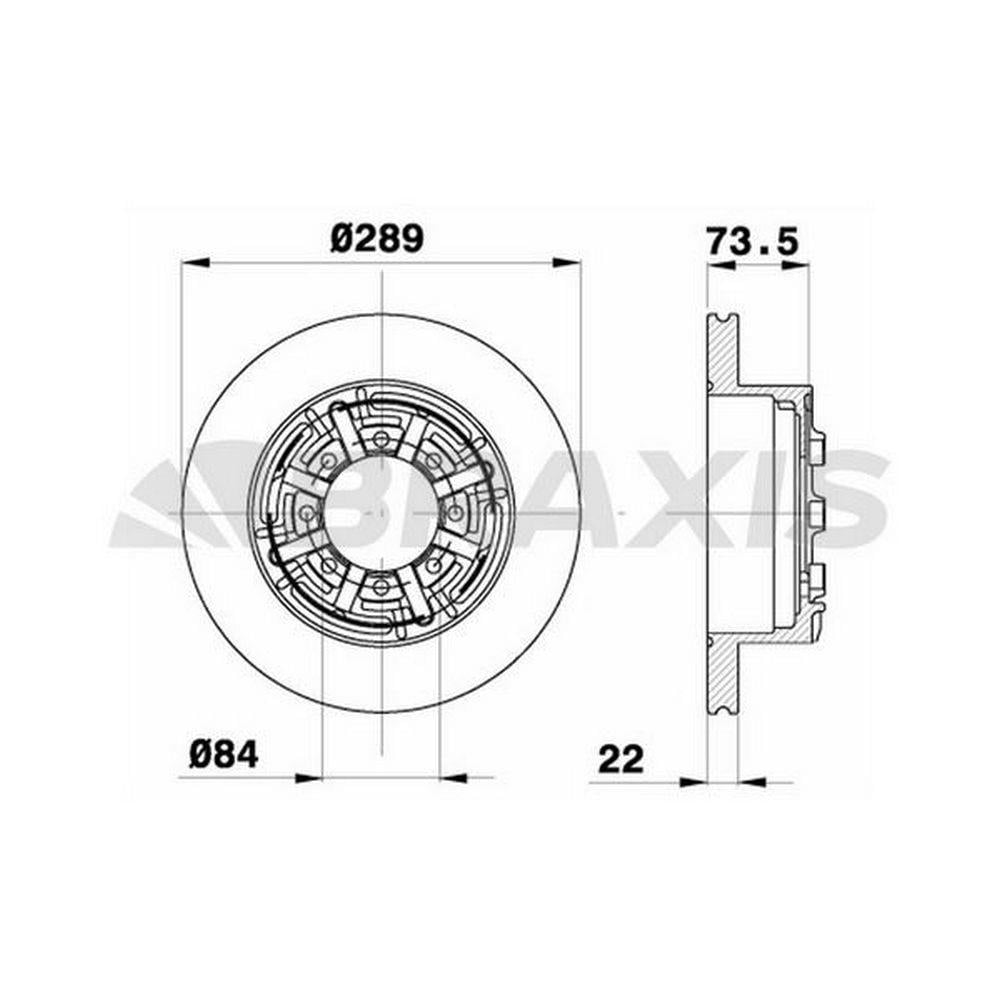 ARKA FREN DISK AYNASI IVECO DAILY 5,8 35,10 35,12 49,12 C11 96>99