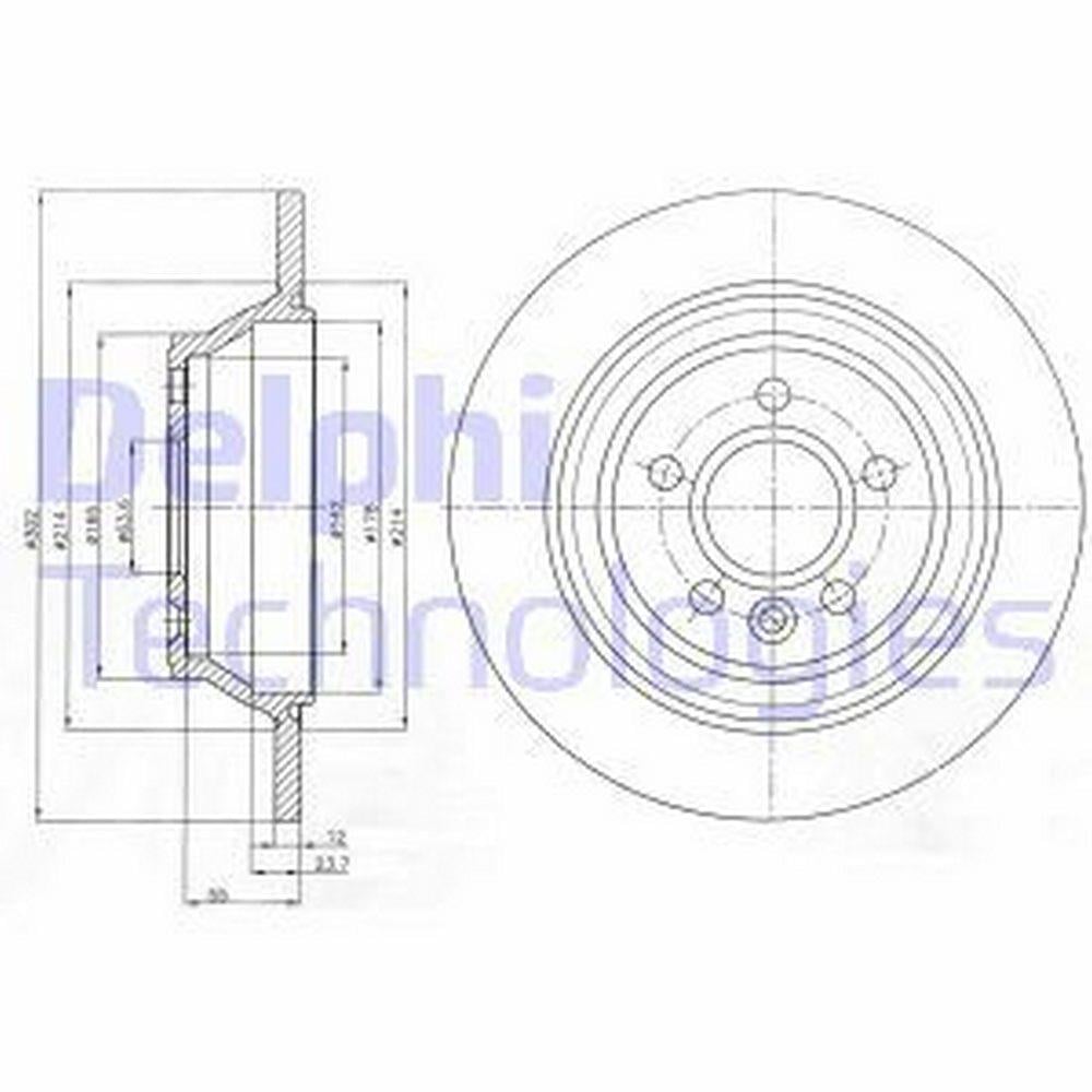 ARKA FREN DISK AYNASI VOLVO / V70 III D4 13> S80 II / 2.0 / 3.2 / 2.0TDI 08> XC70 06>