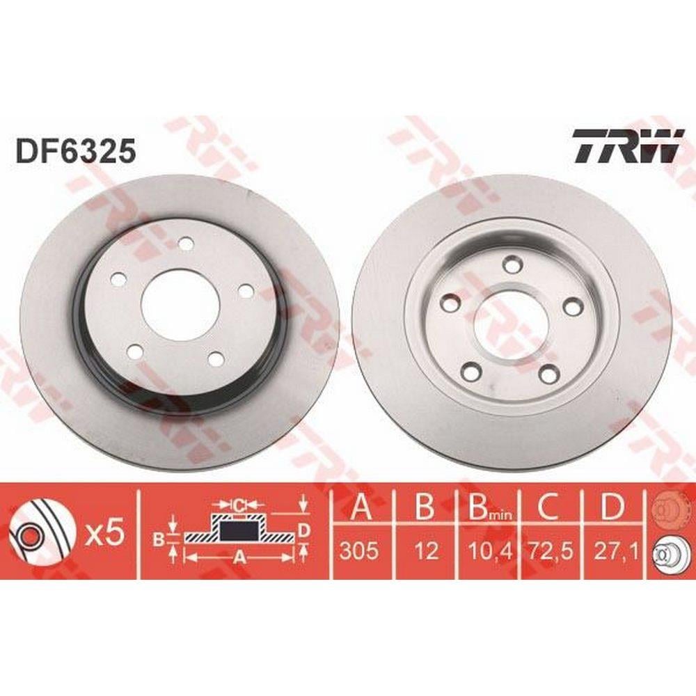 ARKA FREN DISKI CHRYSLER GRAND VOYAGER V DODGE JOURNEY