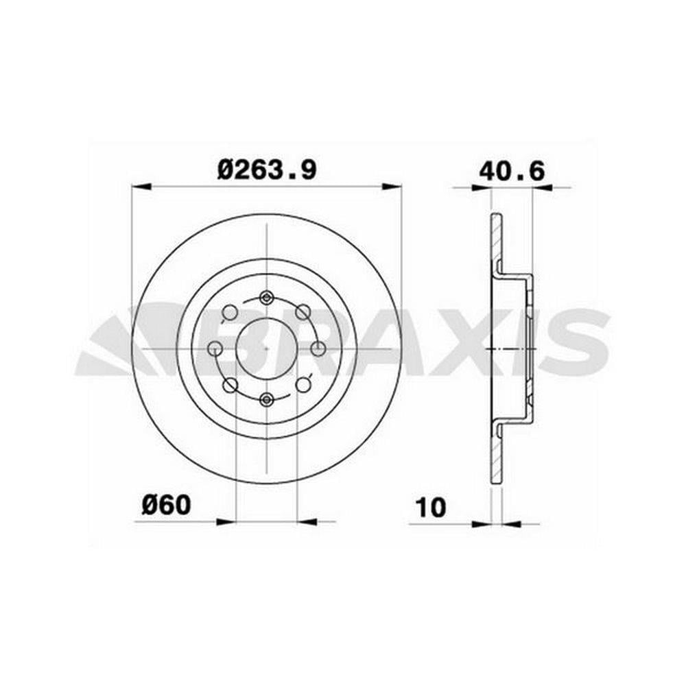 ARKA FREN DISKI FIAT GRANDE PUNTO PUNTO EVO 1.2 1.3 1.4 T-JET 05> OPEL CORSA E 1.0 1.3 CDTI 1.4 14>