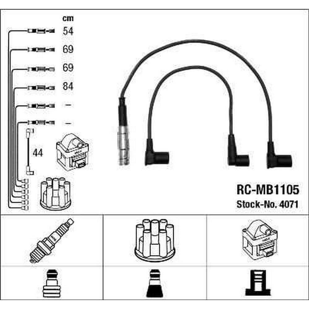 ATESLEME KABLOSU SETI (M102, M111) 190 W201 85>93 W123 80>85 C123 80>85 W124 85>93 C124 87>92