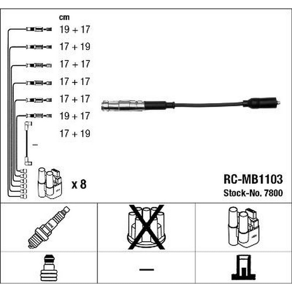 ATESLEME KABLOSU SETI (M113, 16'LI) W202 97>00 C219 05>10 W210 97>02 W211 02>08 W163 98>05 W220 98>0
