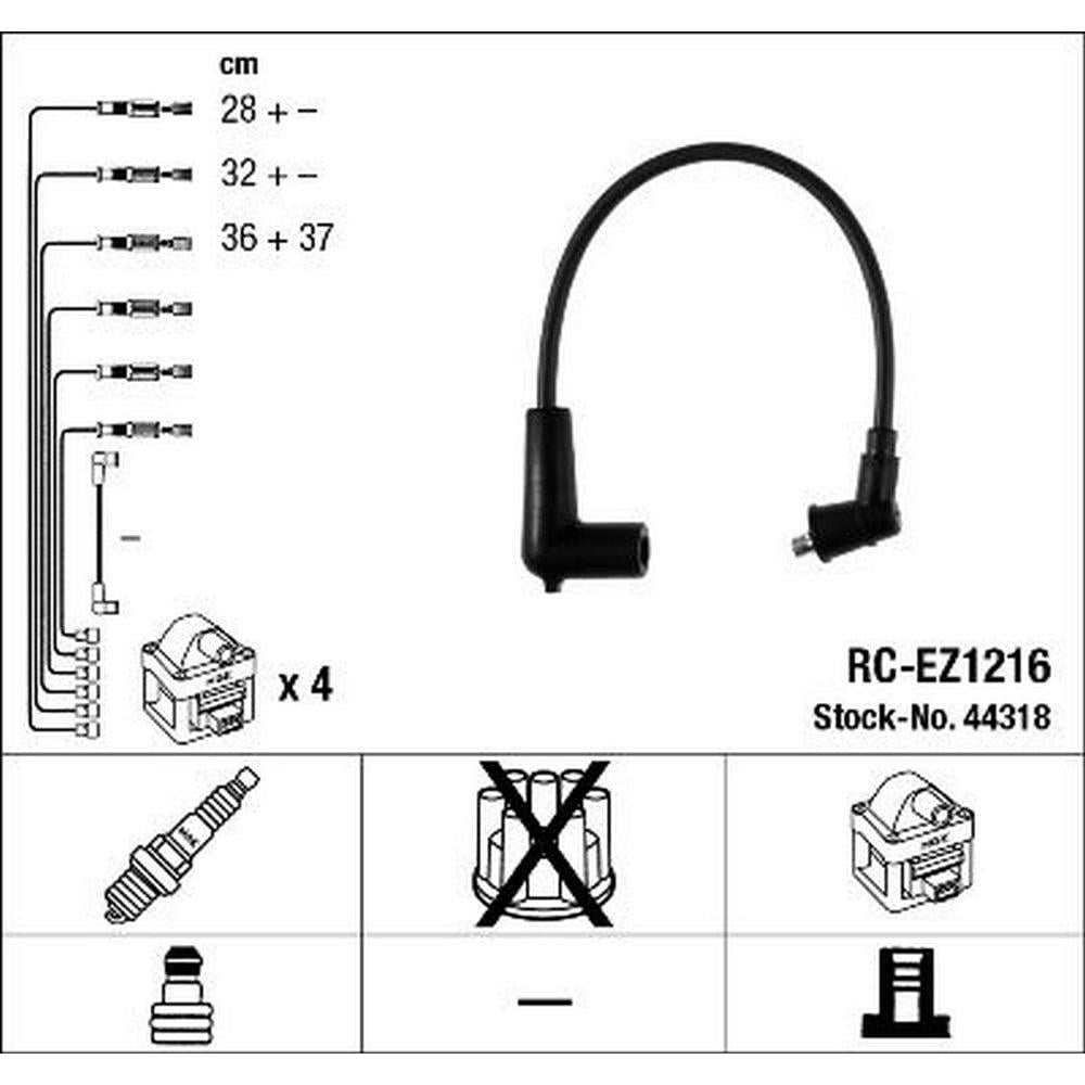 BUJI KABLO SETI MAZDA RX8 2003-2012 RC-EZ1216