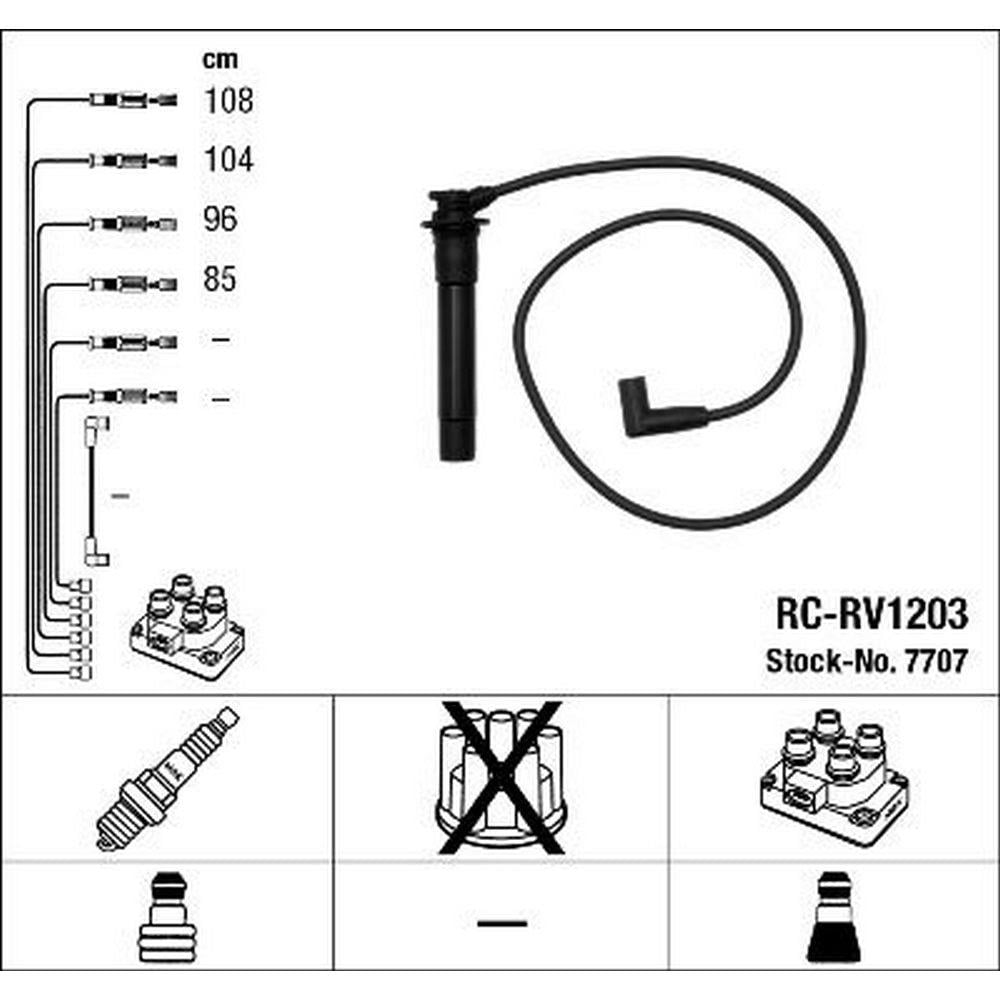 BUJI KABLO SETI  ROVER 200 218 95>00 400 1.8 96>98 COUPE 1.8 96>99 MG MGF 1.8 I VVC 95-02 25 1.8 00>