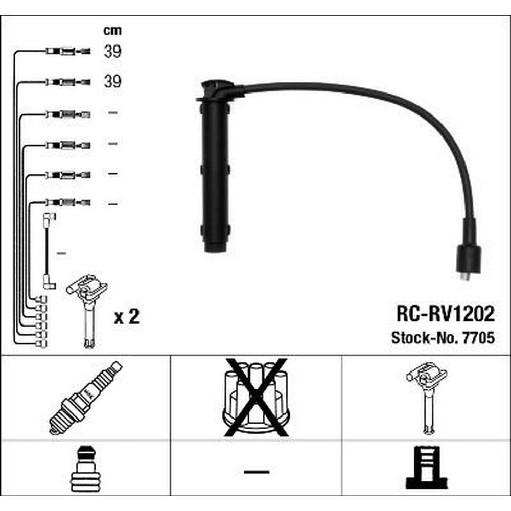 BUJI KABLOSU (2 ADET)18 KF LAND ROVER FREELANDER L314 1.8 98>06