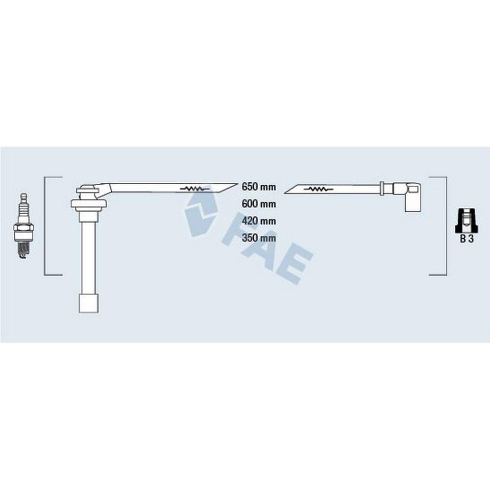 BUJI KABLOSU NISSAN SUNNY 1.4/1.6 16V 90-95 - PRIMERA 1.6 16V 93-02 - ALMERA 1.4/1.6 95-00
