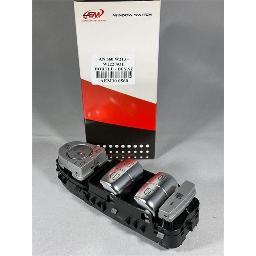 CAM ACMA SALTERI ON SOL (KOMPLE, PERDELI, BEYAZ ISIK, SIYAH) S-CLASS W222 13>17