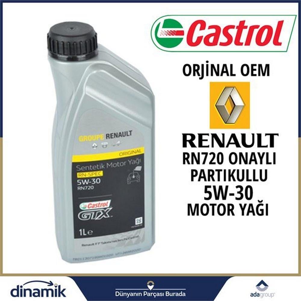 CASTROL MOTOR YAGI PARTIKULLU 5W-30  1 LT - RENAULT RN720 ONAYLI B2B230 C4